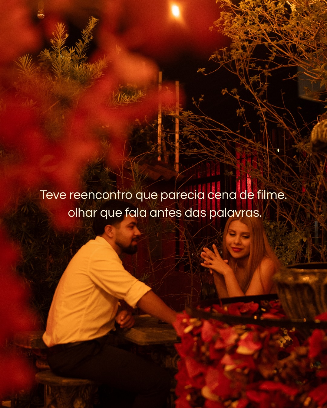 Reencontro como cena de filme