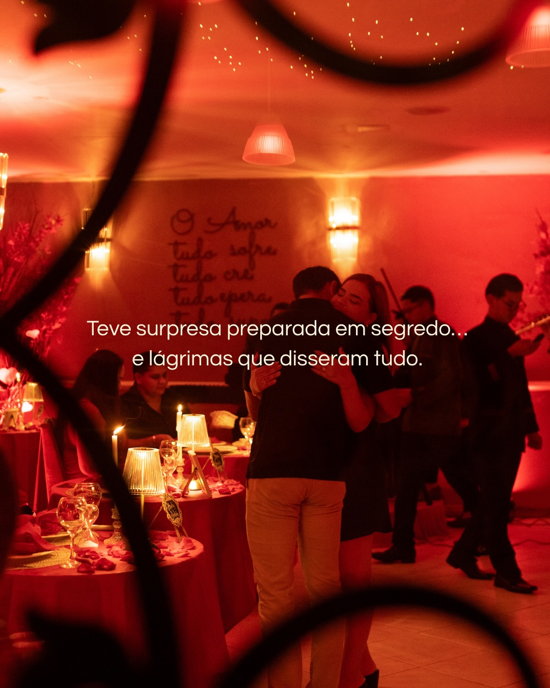 Surpresa preparada em segredo
